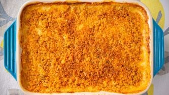 Three-Cheese Cod au Gratin with Italian Breadcrumb Crust
